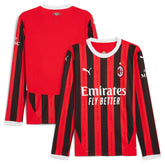 AC Milan Puma 2024/25 Home Long Sleeve Authentic T-shirt - Red