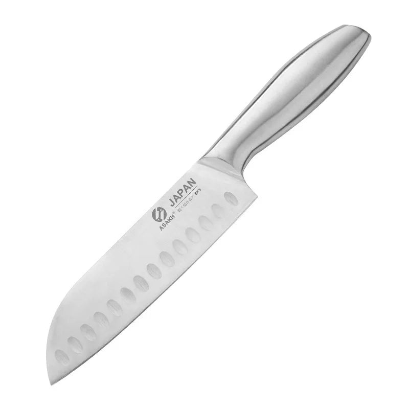 Hollow Handle Kitchen Knife 7 inch Santoku Knife 30cr13 Stainless Steeel Kitchen Chef Knives Non Stick Blade Santoku Japan Knife