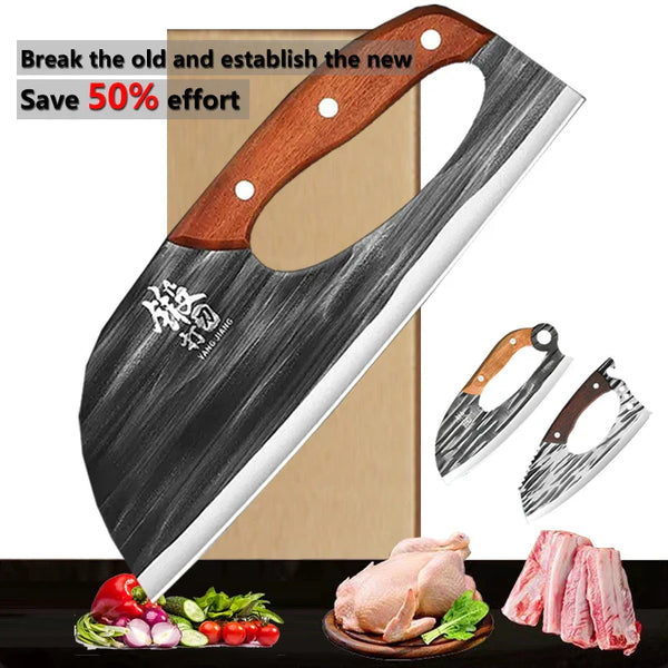 Multifunctional Portable Kitchen Knife Forged Sharp Labor-saving Cleaver Slicing Chef Knives Fish Meat Vegetables Cooking Tools