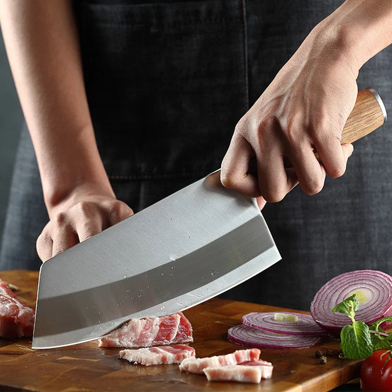Kitchen Knife 7 Inch Professional Chef Knives Damascus Laser Utility Meat Cleaver Sharp Chinese Chef's Knife Vegetable Slicing
