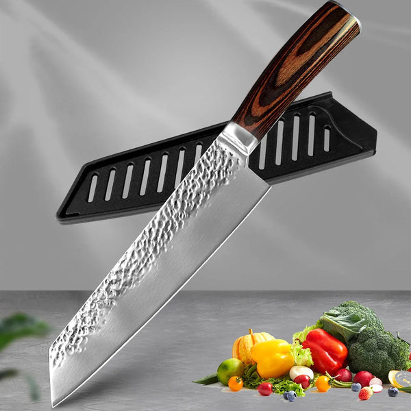 Chef Knives Set for Kitchen 7 inch High Carbon Stainless Steel 7CR17 440c Frozen Meat Fish Utility Paring Knife Cutter