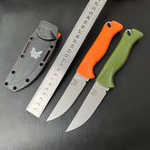 knivescollection™ bm hunt meatcrafter fixed-blade utility knife – cpm-154 steel, grivory handle