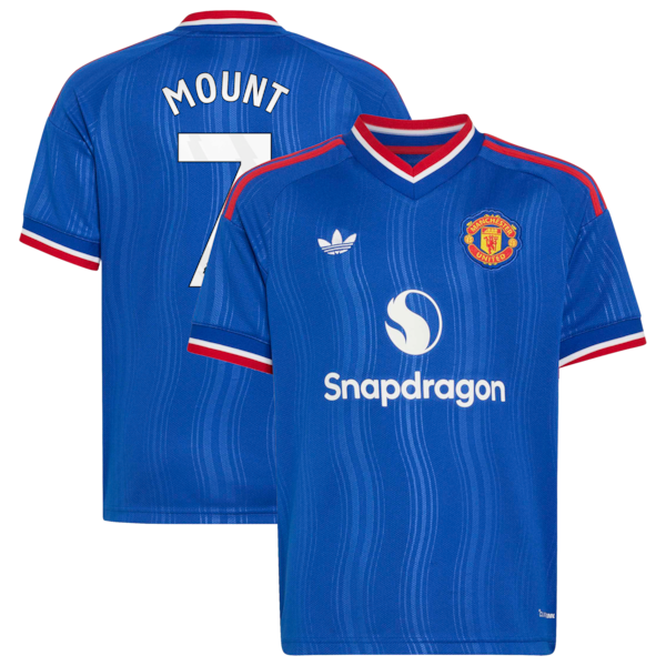 Mason Mount Manchester United adidas Youth 2026/27 Away Replica Jersey - Royal