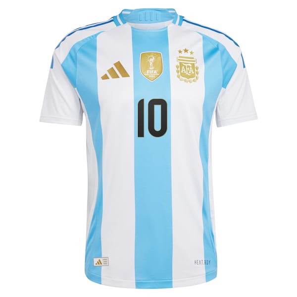 Men's adidas Lionel Messi White Argentina National Team 2024 Home Authentic Player Authentic T-shirt