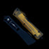 Microtech Combat Troodon D/E Fluted Ultem Signature Series – Transparent Amber Top Handle & Firing Button – Black DLC Premium D2 Double-Edged Tactical OTF Automatic Knife