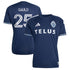 Adidas Ryan Gauld Vancouver Whitecaps FC 2026 The Coastal Jersey Replica Blue