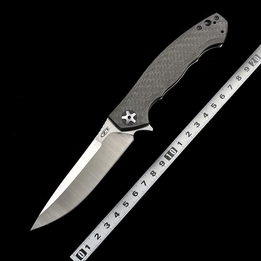 Zero Tolerance 0452CF Dmitry Sinkevich Flipper – 4.10" S35VN Steel Blade – Carbon Fiber & Titanium Handle