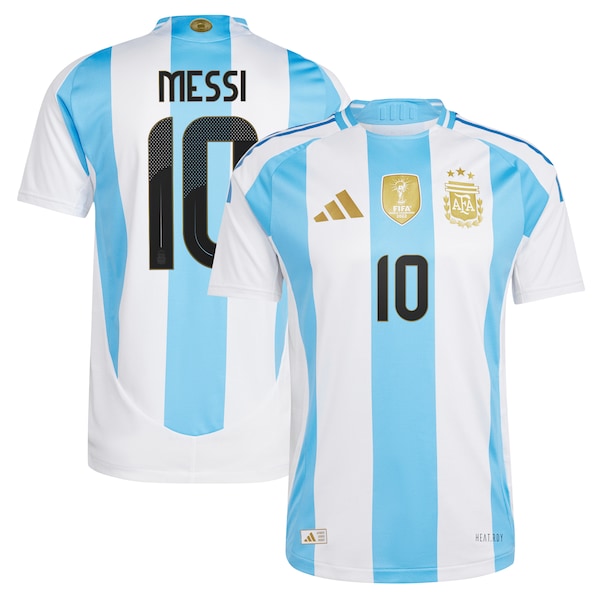 Men's adidas Lionel Messi White Argentina National Team 2024 Home Authentic Player Authentic T-shirt