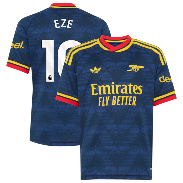 Eberechi Eze Arsenal adidas Youth 2026/27 Away Replica Jersey - Navy