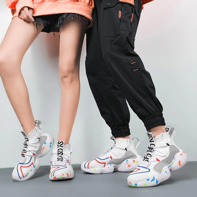 Women Nevada Sock Shoes Fashion Casual Designer Breathable High Top Platform.