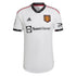 2023 Ronaldo away Puma Manchester United jersey in white with black and red accents by Jerseyteamsworld