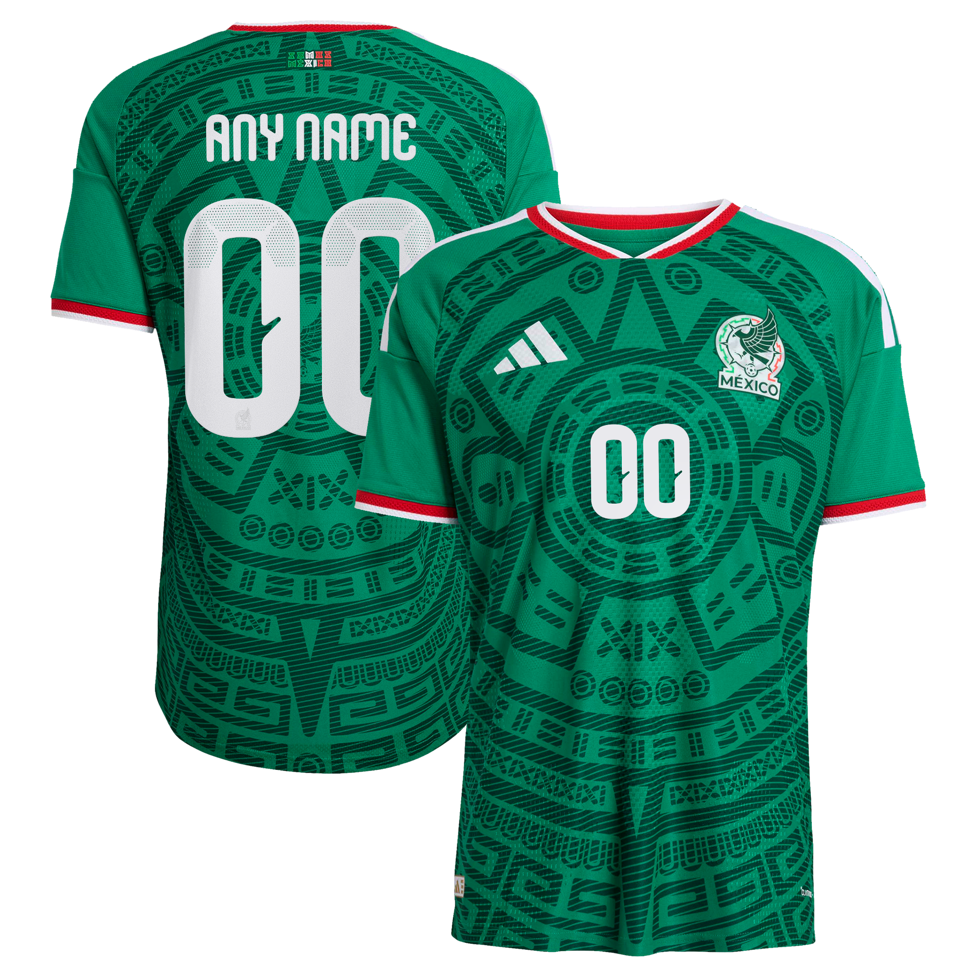 Inspired Soccer Jersey 2026 – (Mexico) Custom Fan Edition – Slim Fit Green