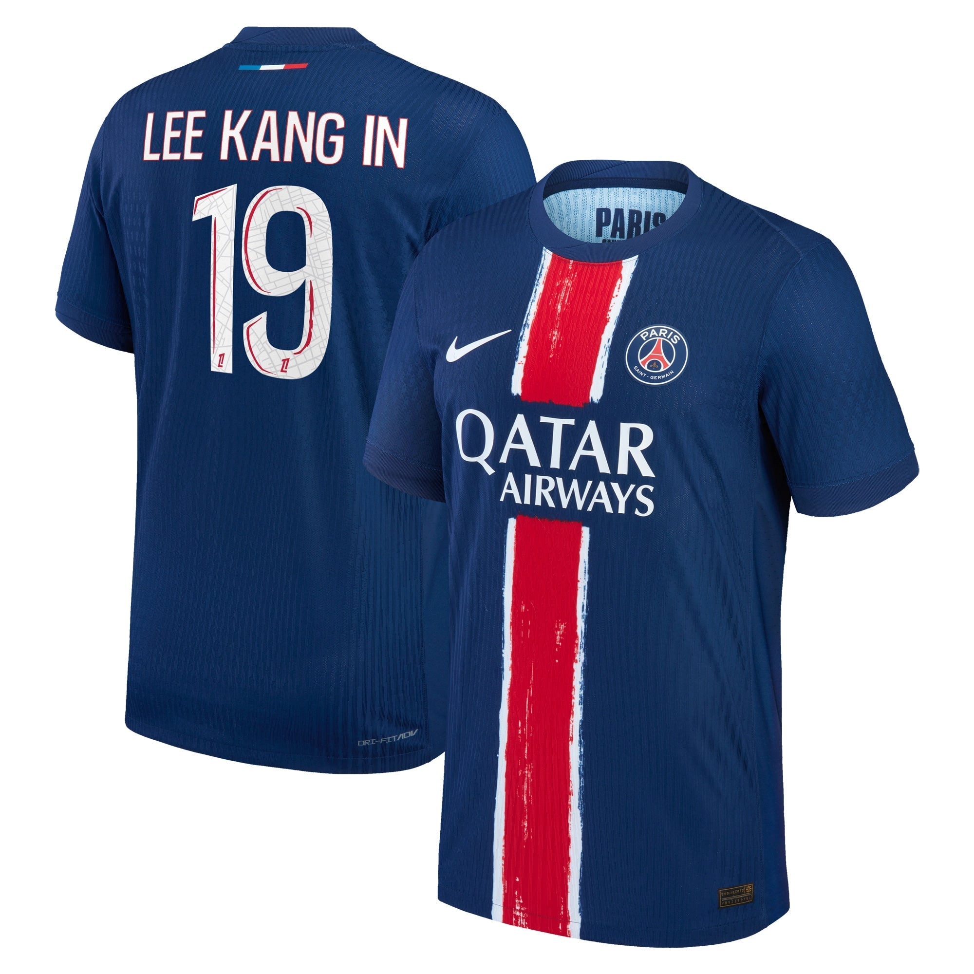 Lee Kang In Paris Saint-Germain Nike 2024/25 Player Authentic T-shirt - Navy