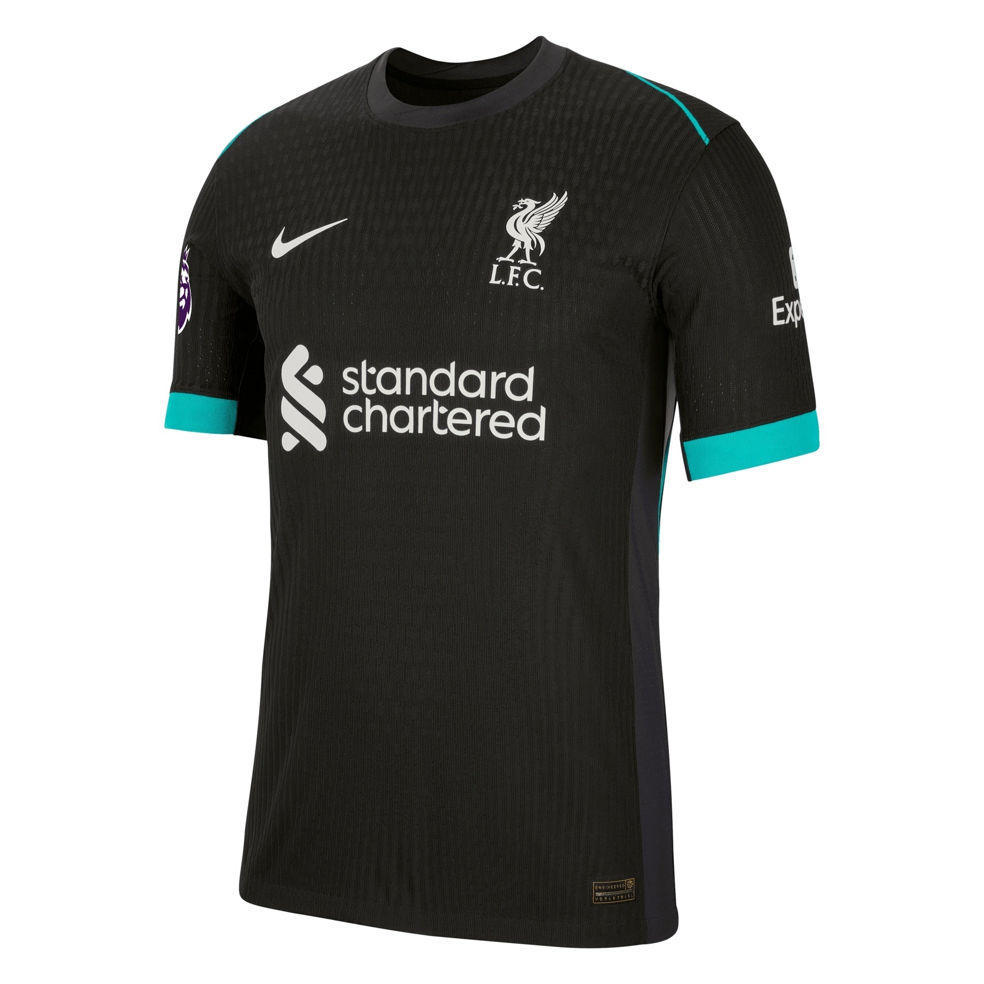 Liverpool Nike 2024/25 Away Blank Patch Authentic T-shirt - Forest Green