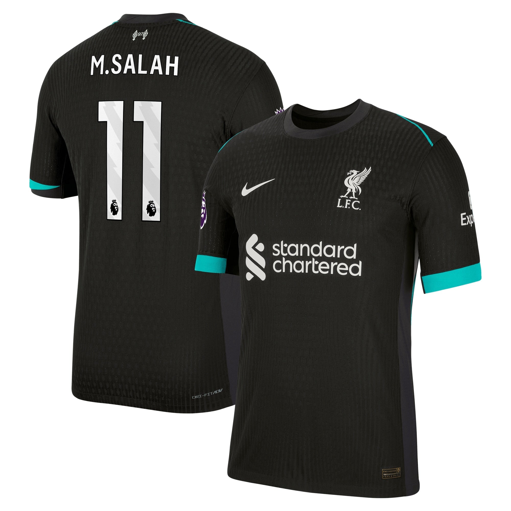 Mohamed Salah Liverpool Nike 2024/25 Away Authentic T-shirt - Forest Green
