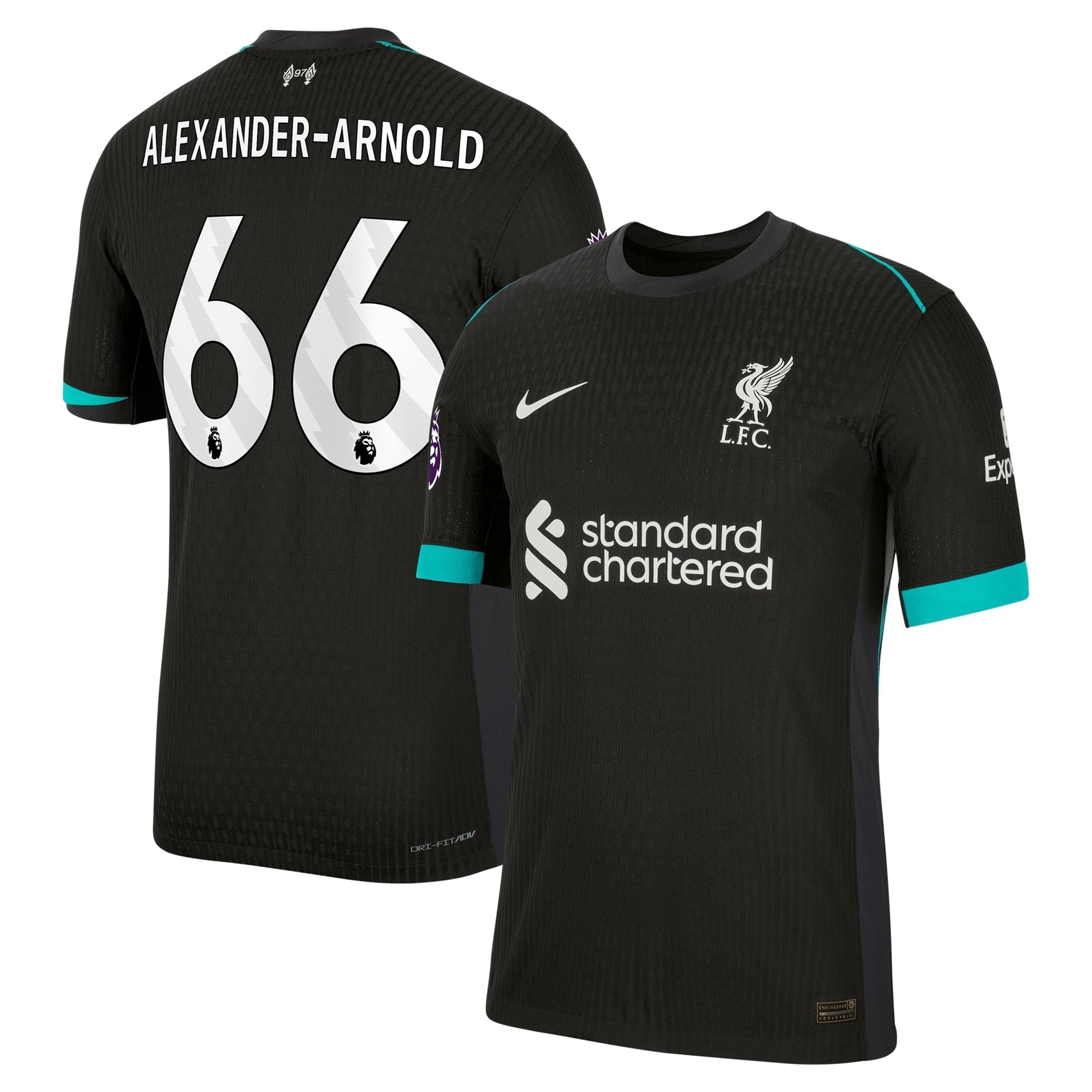Trent Alexander-Arnold Liverpool Nike 2024/25 Away Authentic T-shirt - Forest Green