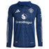 Alejandro Garnacho Manchester United adidas 2024/25 Away Long Sleeve Player Authentic T-shirt - Navy