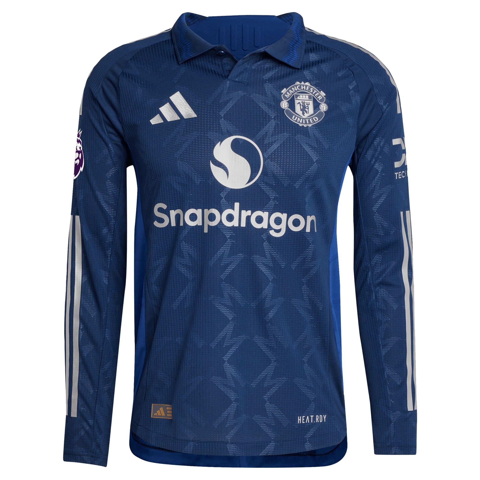 Bruno Fernandes Manchester United adidas 2024/25 Away Long Sleeve Player Authentic T-shirt - Navy