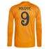 Kylian Mbappé Real Madrid adidas 2024/25 Away Long Sleeve Player Authentic T-shirt - Orange