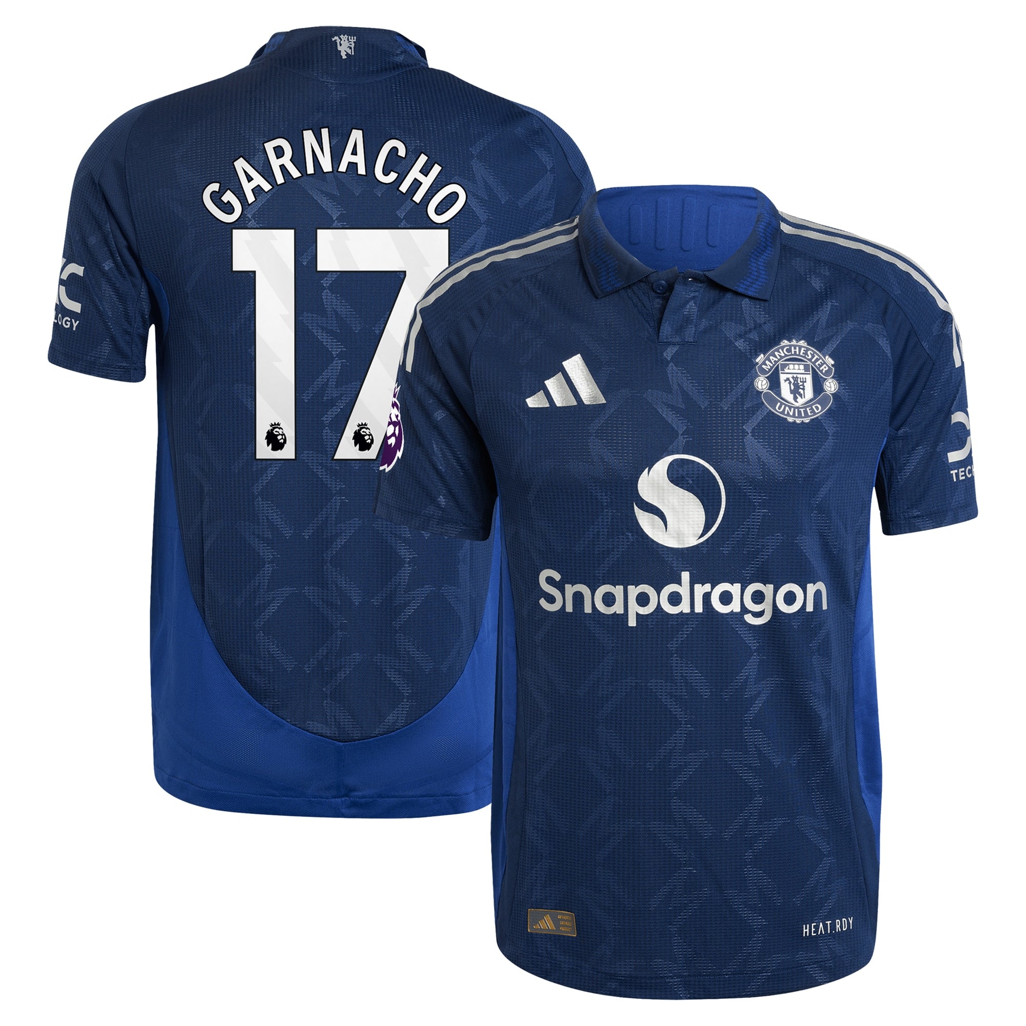Alejandro Garnacho Manchester United adidas 2024/25 Away Player Authentic T-shirt - Navy