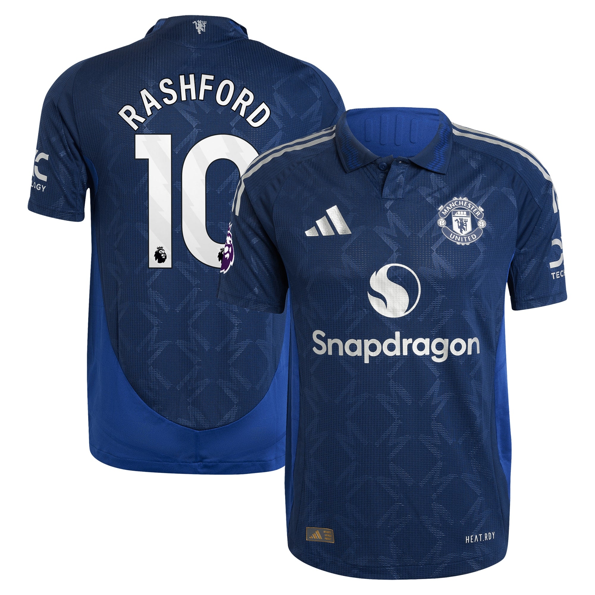 Marcus Rashford Manchester United adidas 2024/25 Away Player Authentic T-shirt - Navy
