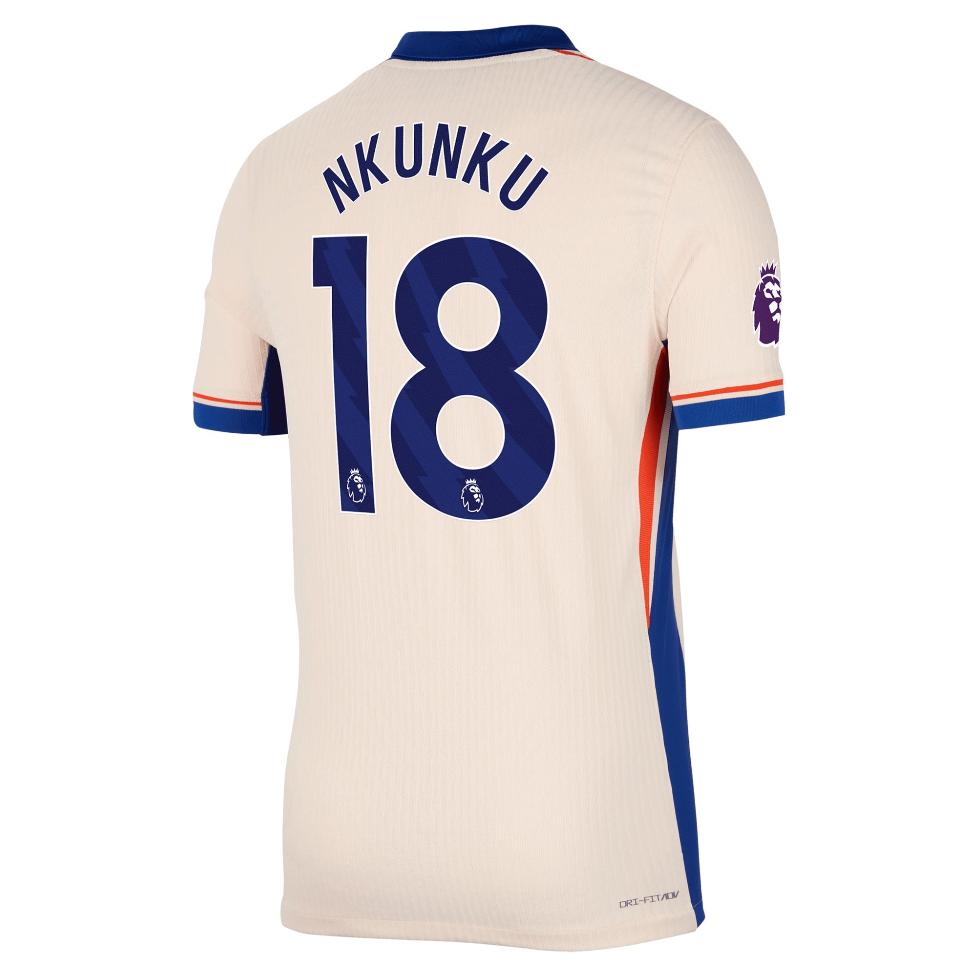 Christopher Nkunku Chelsea Nike 2024/25 Away Player Authentic T-shirt - Orange