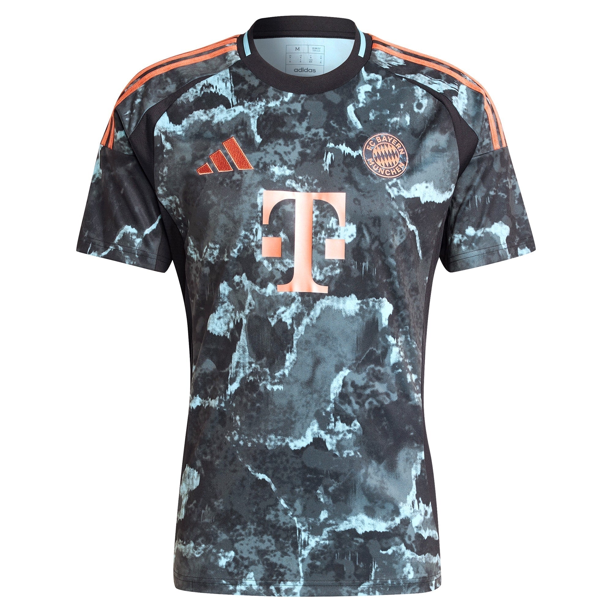 Bayern Munich adidas 2024/25 Away Custom Authentic T-shirt - Black