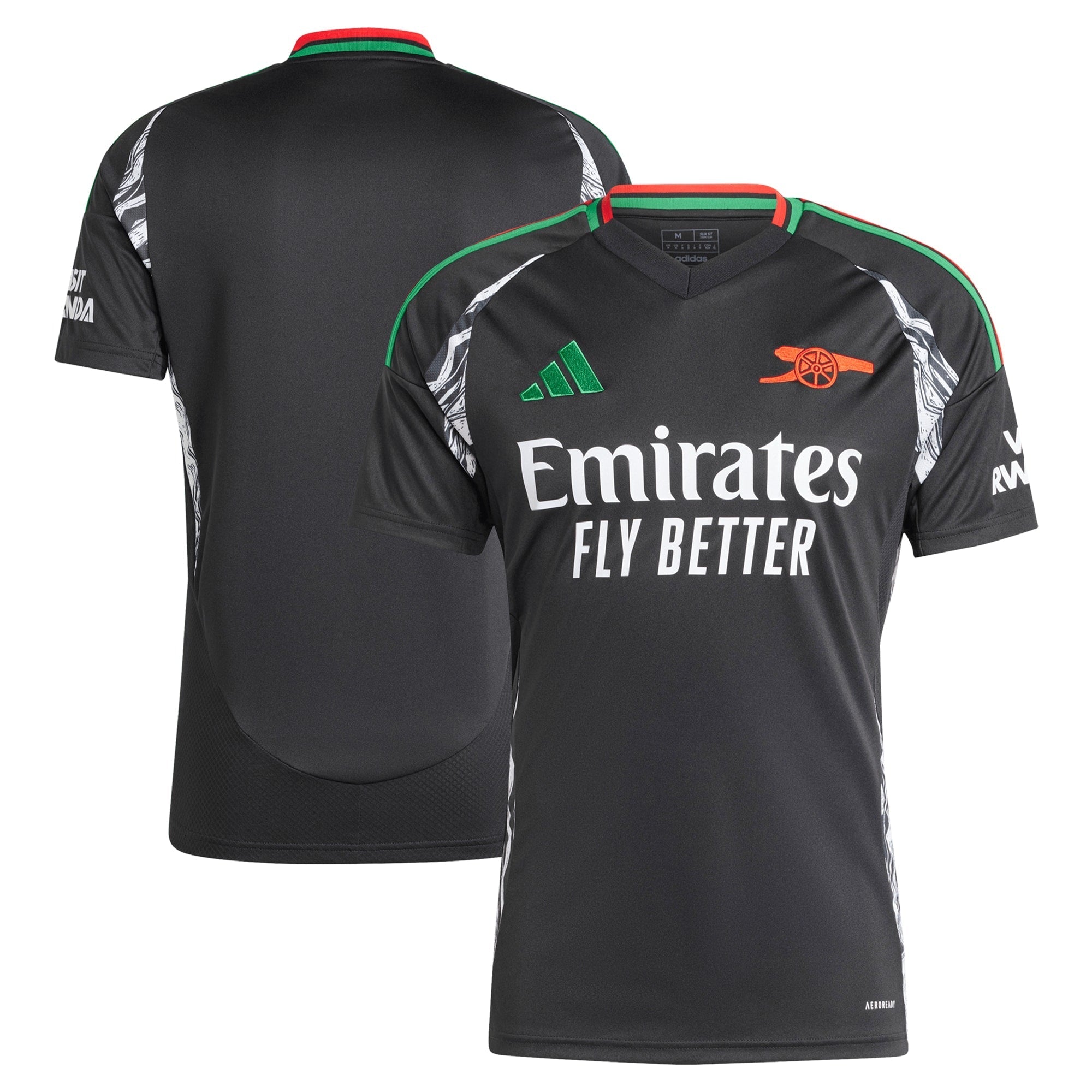 Arsenal adidas Men's 2024/25 Away Authentic T-shirt - Black