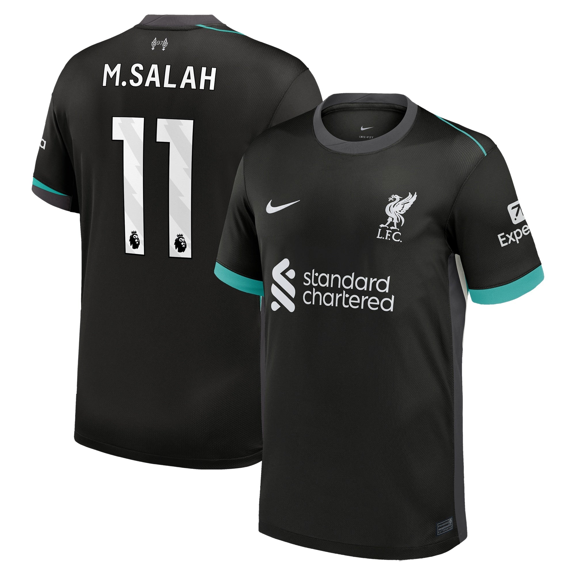 Mohamed Salah Liverpool Nike 2024/25 Away Authentic T-shirt - Forest Green