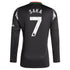 Bukayo Saka Arsenal adidas 2024/25 Away Long Sleeve Player Authentic T-shirt - Black