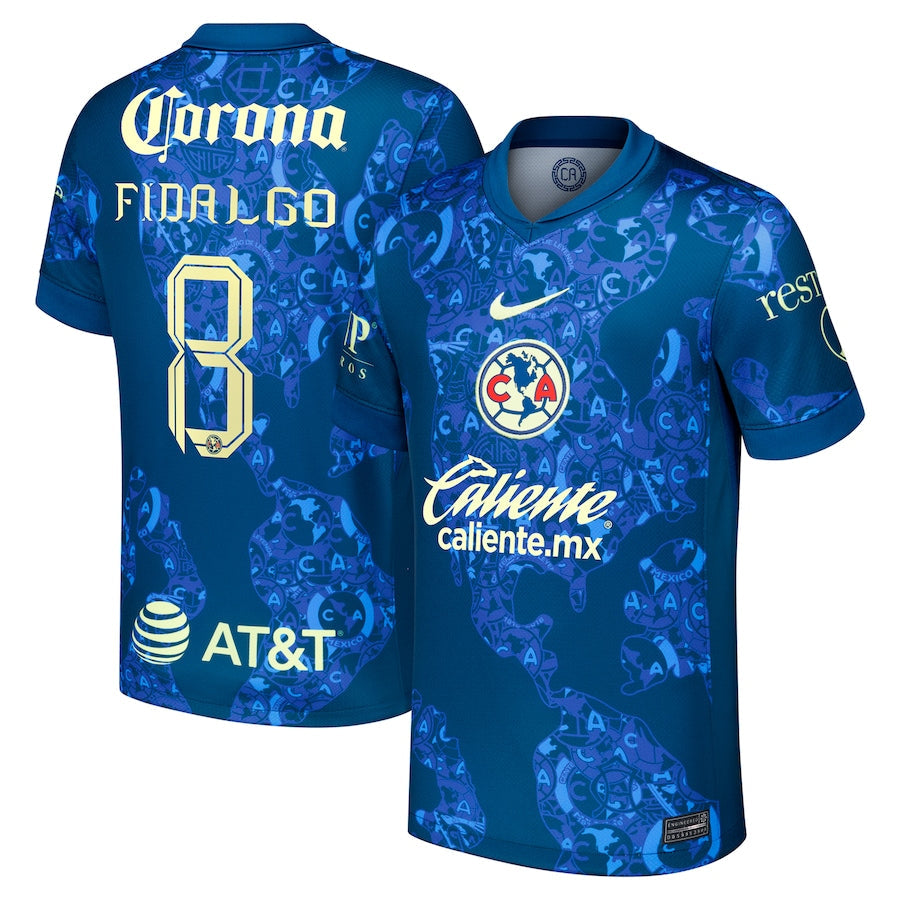 Álvaro Fidalgo Club America Nike 2024/25 Away Player Authentic T-shirt - Blue