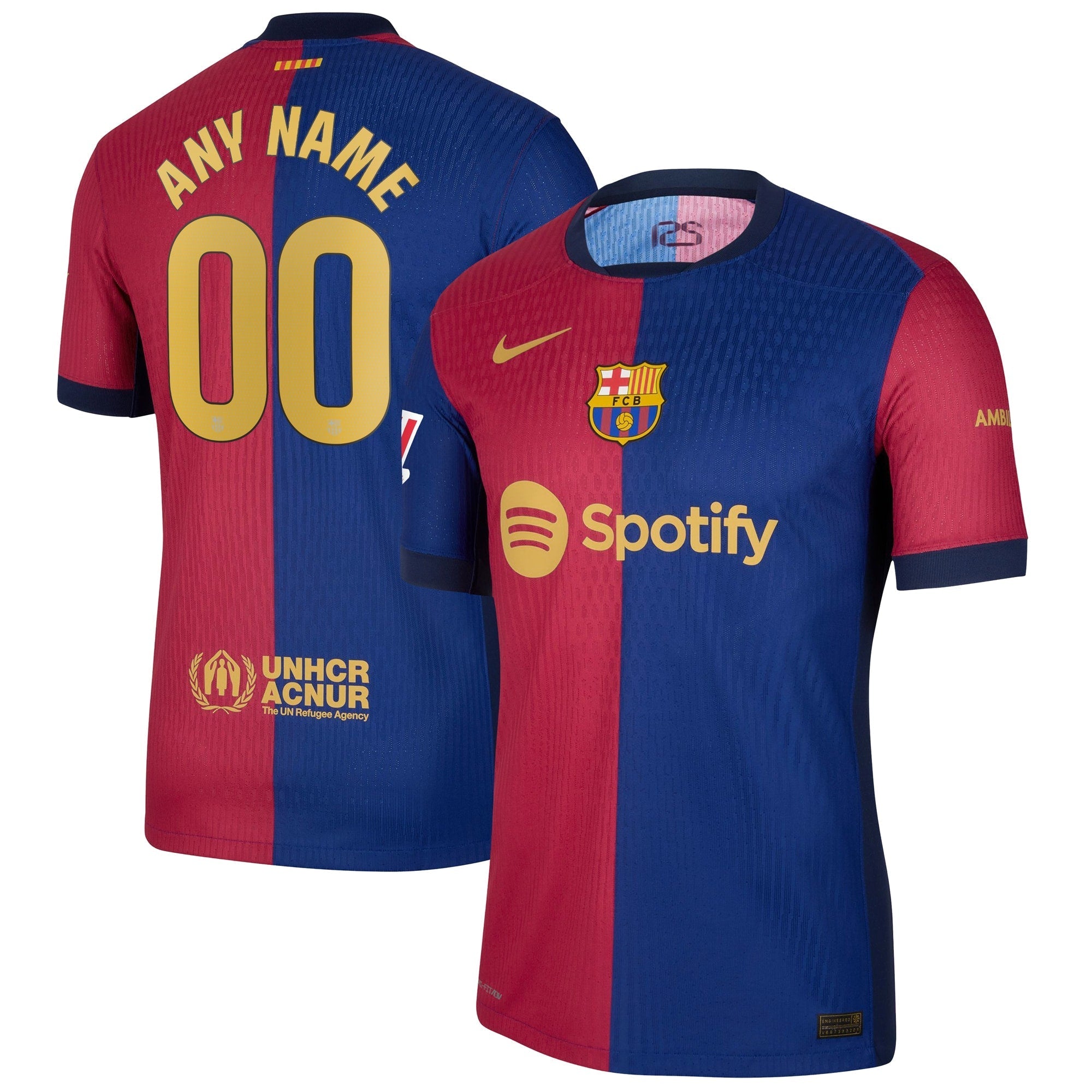 Barcelona Nike 2024/25 Home Custom Authentic T-shirt - Royal