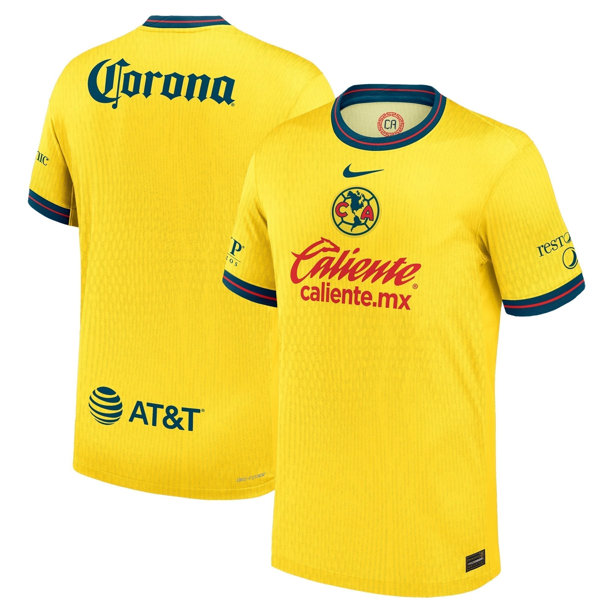 Club America Nike 2024/25 Home Authentic T-shirt - Yellow