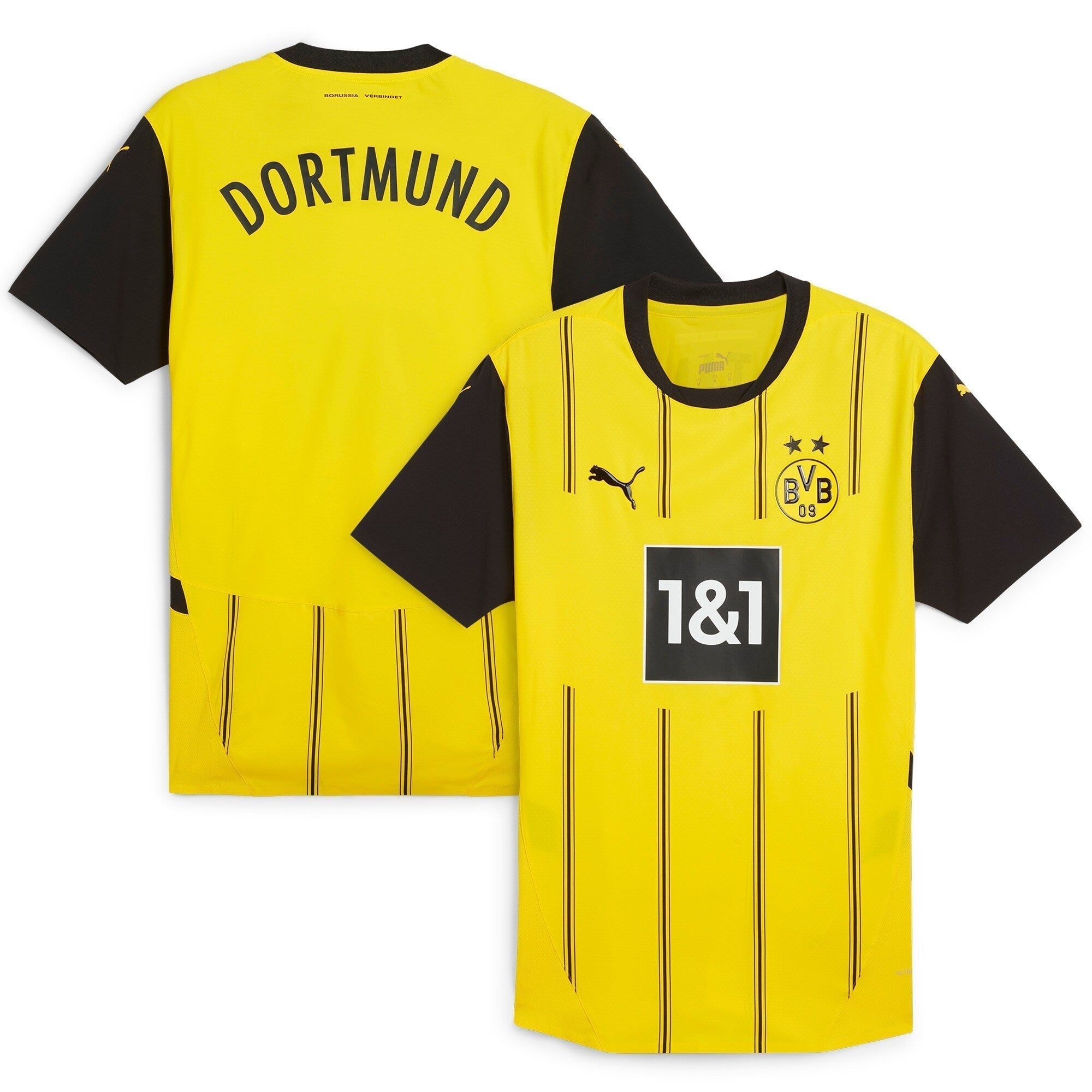 Borussia Dortmund Puma 2024/25 Home Authentic T-shirt - Yellow