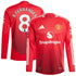 Bruno Fernandes Manchester United 2024/25 Home Long Sleeve Player Authentic T-shirt - Red