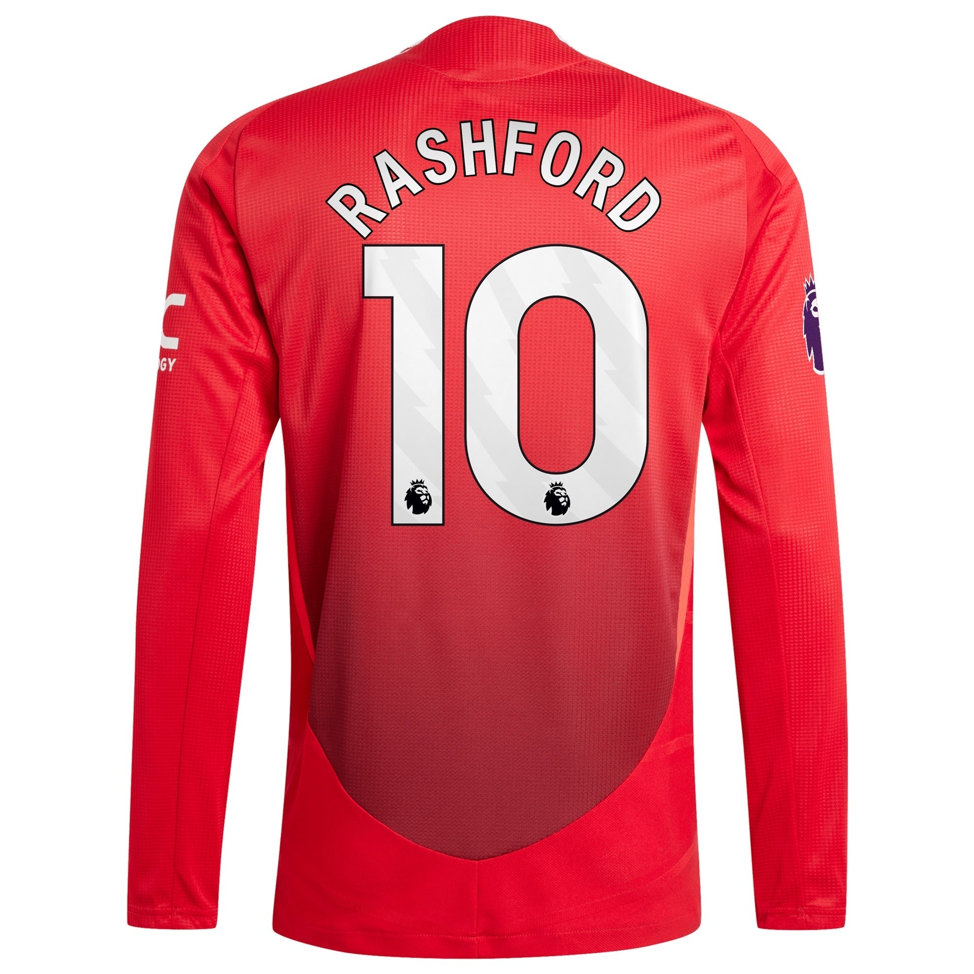 Marcus Rashford Manchester United 2024/25 Home Long Sleeve Player Authentic T-shirt - Red