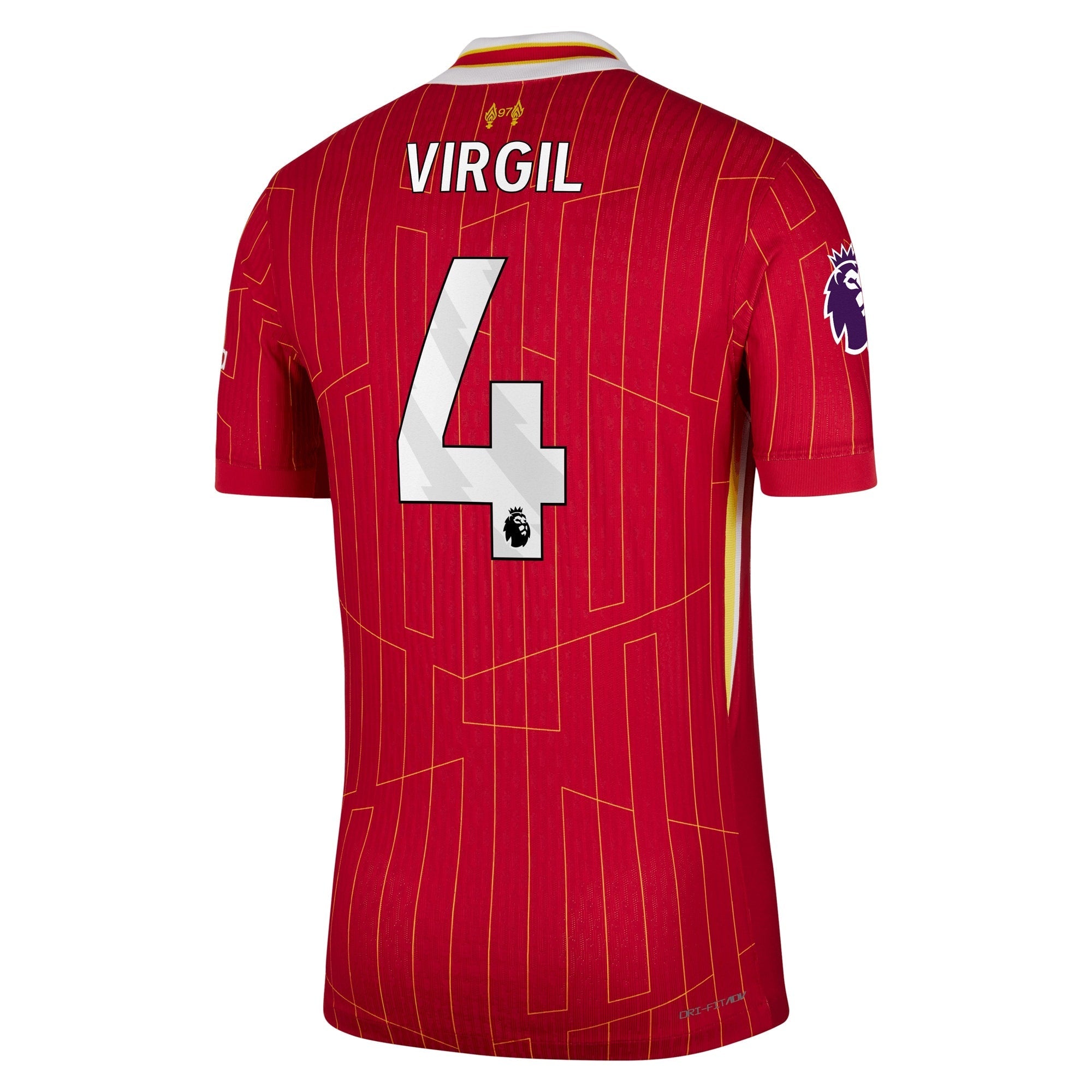 Virgil van Dijk Liverpool Nike 2024/25 Home Player Authentic T-shirt – Red