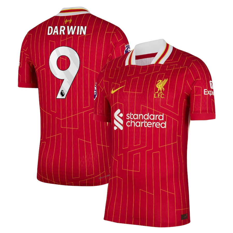 Darwin Núñez Liverpool Nike 2024/25 Home Player Authentic T-shirt – Red