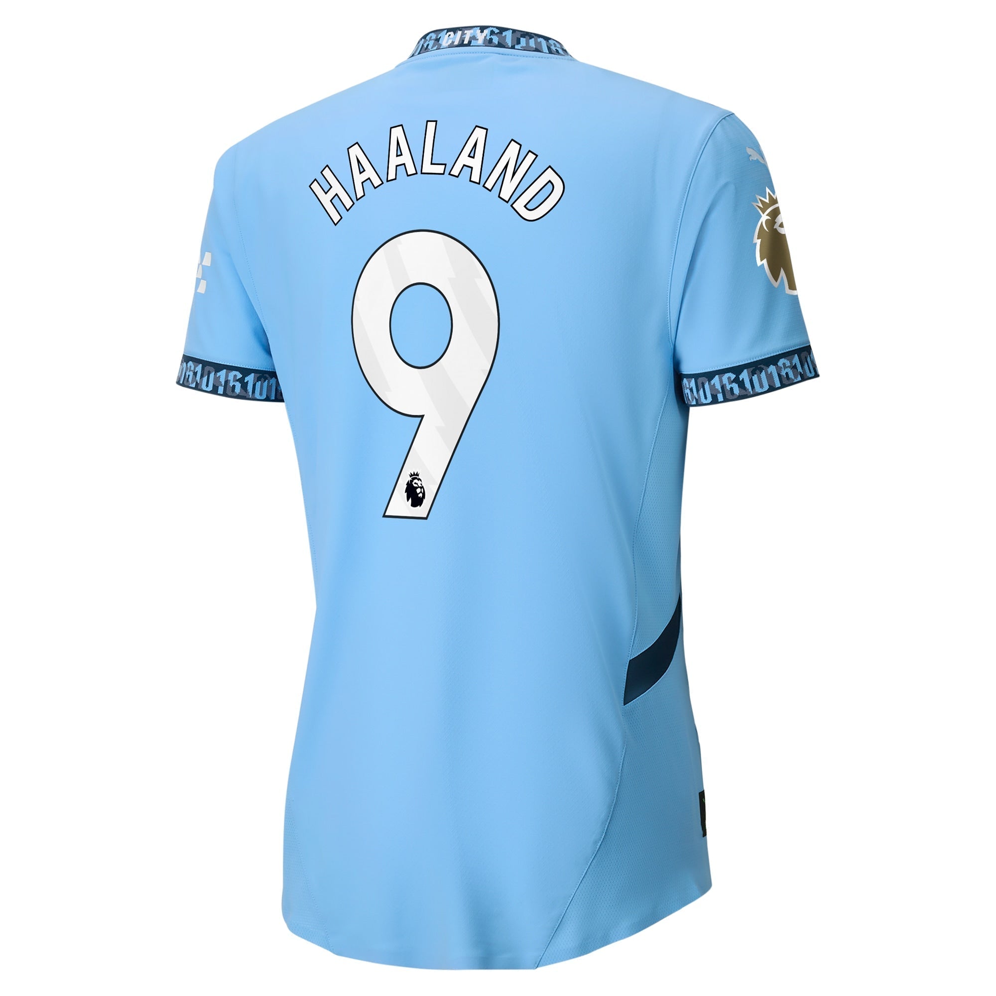 Erling Haaland Manchester City Puma 2024/25 Home Player Authentic T-shirt - Light Blue