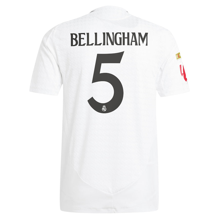 Jude Bellingham Real Madrid adidas 2024/25 Home Player Authentic T-shirt - White
