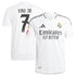 Vini Jr. Real Madrid adidas 2024/25 Home Player Authentic T-shirt - White
