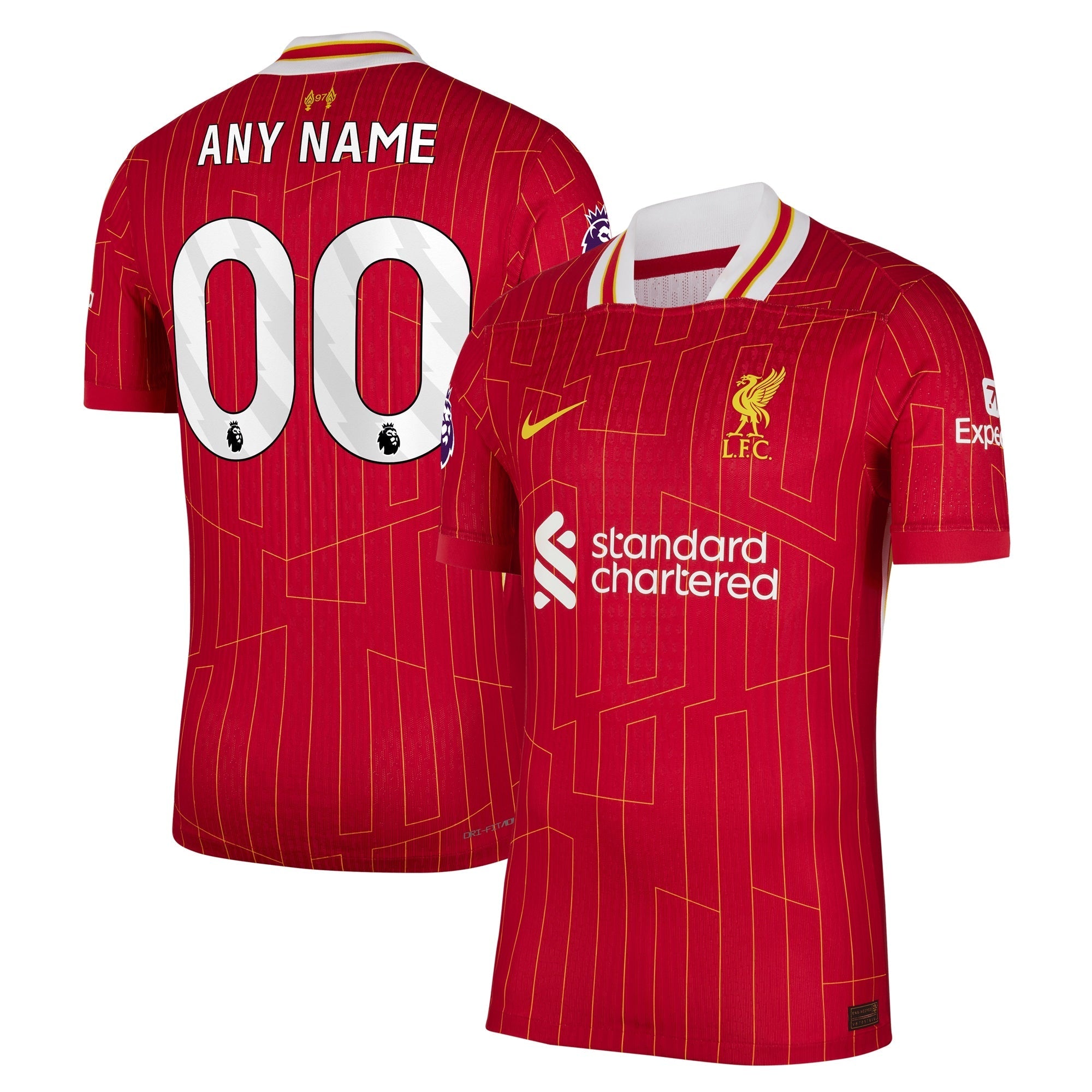 Liverpool Nike 2024/25 Home Custom Authentic T-shirt - Red