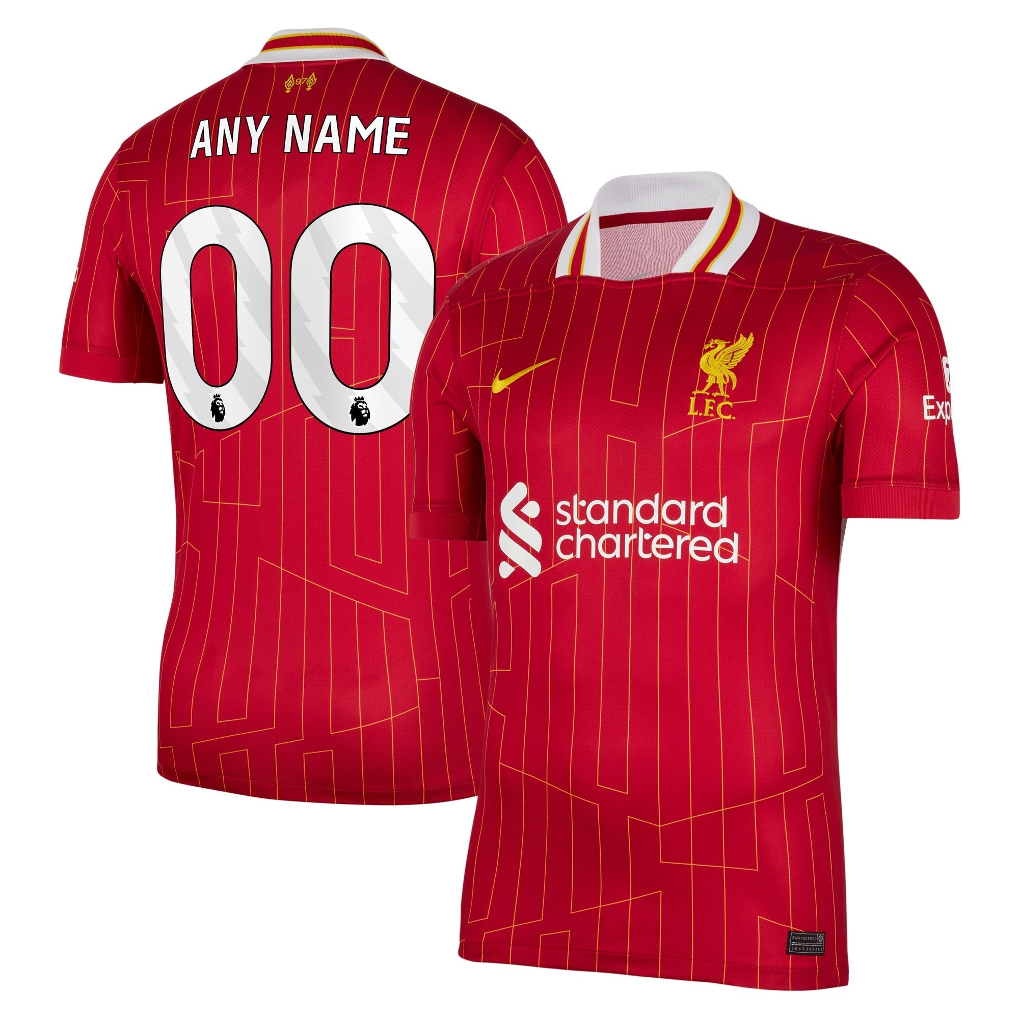 Liverpool Nike 2024/25 Home Custom Authentic T-shirt - Red