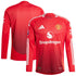 Manchester United adidas 2024/25 Home Long Sleeve Patch Authentic T-shirt - Red