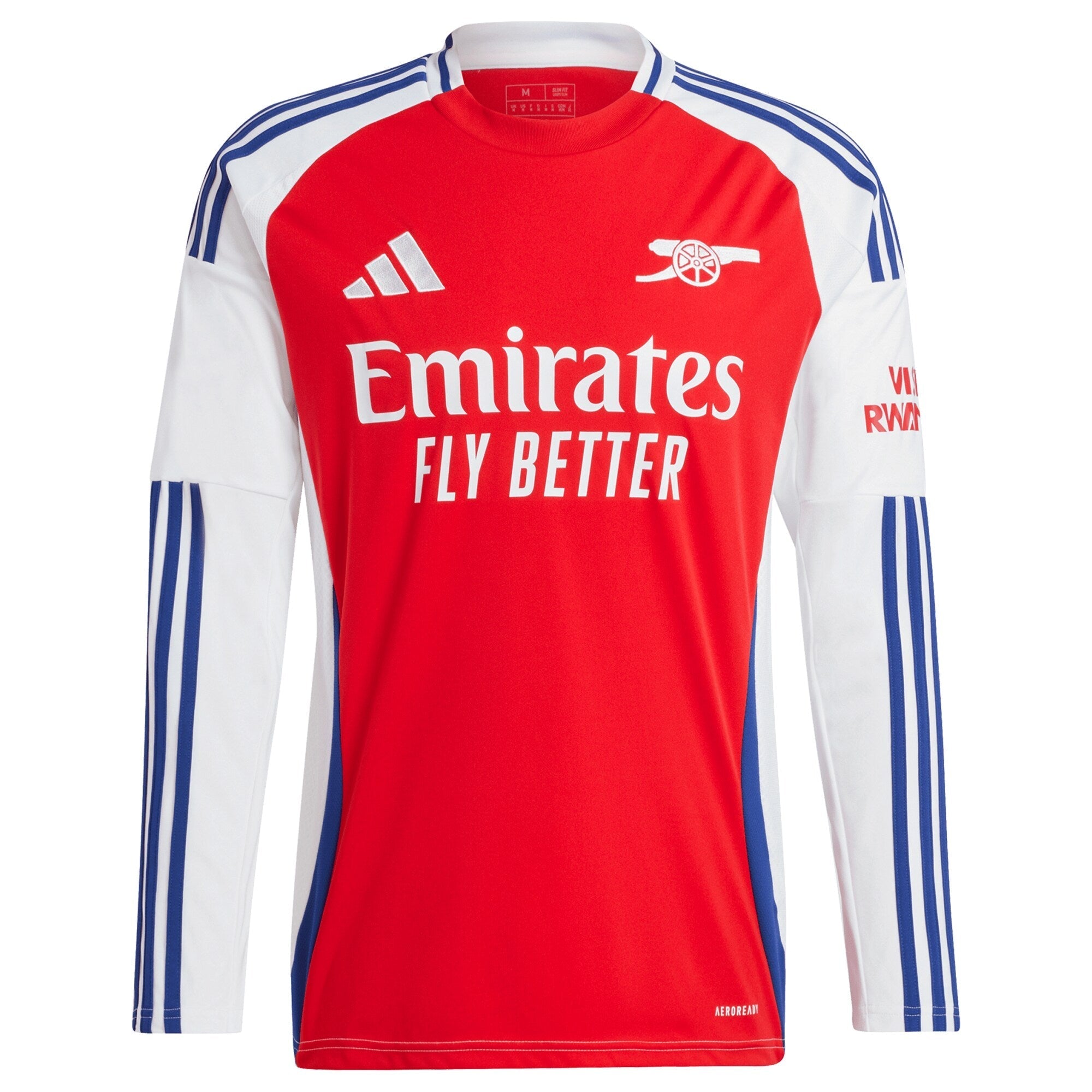 Gabriel Martinelli Arsenal adidas 2024/25 Home Long Sleeve Player Authentic T-shirt – Red