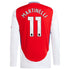 Gabriel Martinelli Arsenal adidas 2024/25 Home Long Sleeve Player Authentic T-shirt – Red