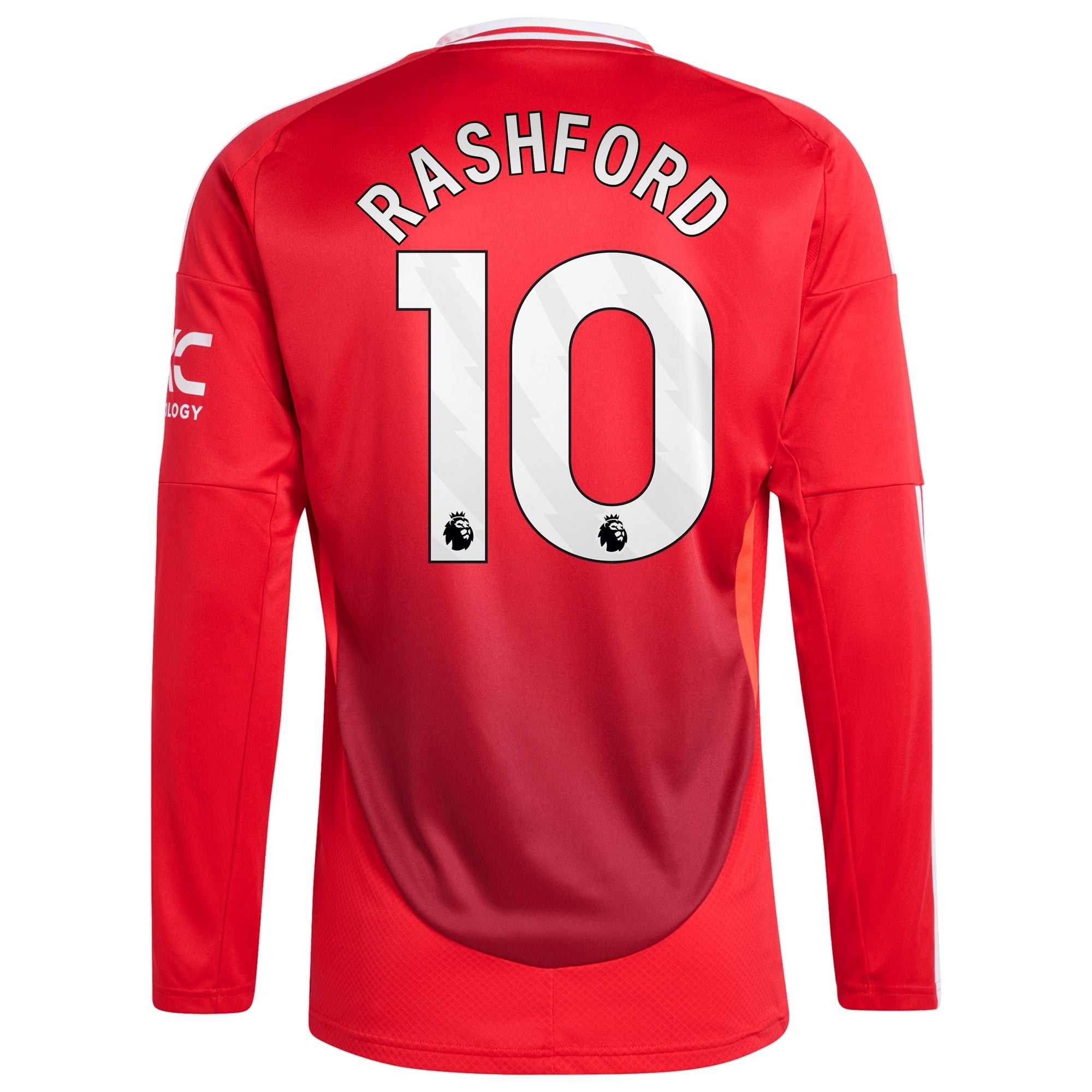 Marcus Rashford Manchester United 2024/25 Home Long Sleeve Player Authentic T-shirt - Red