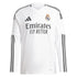 Real Madrid adidas 2024/25 Home Custom Long Sleeve Authentic T-shirt - White