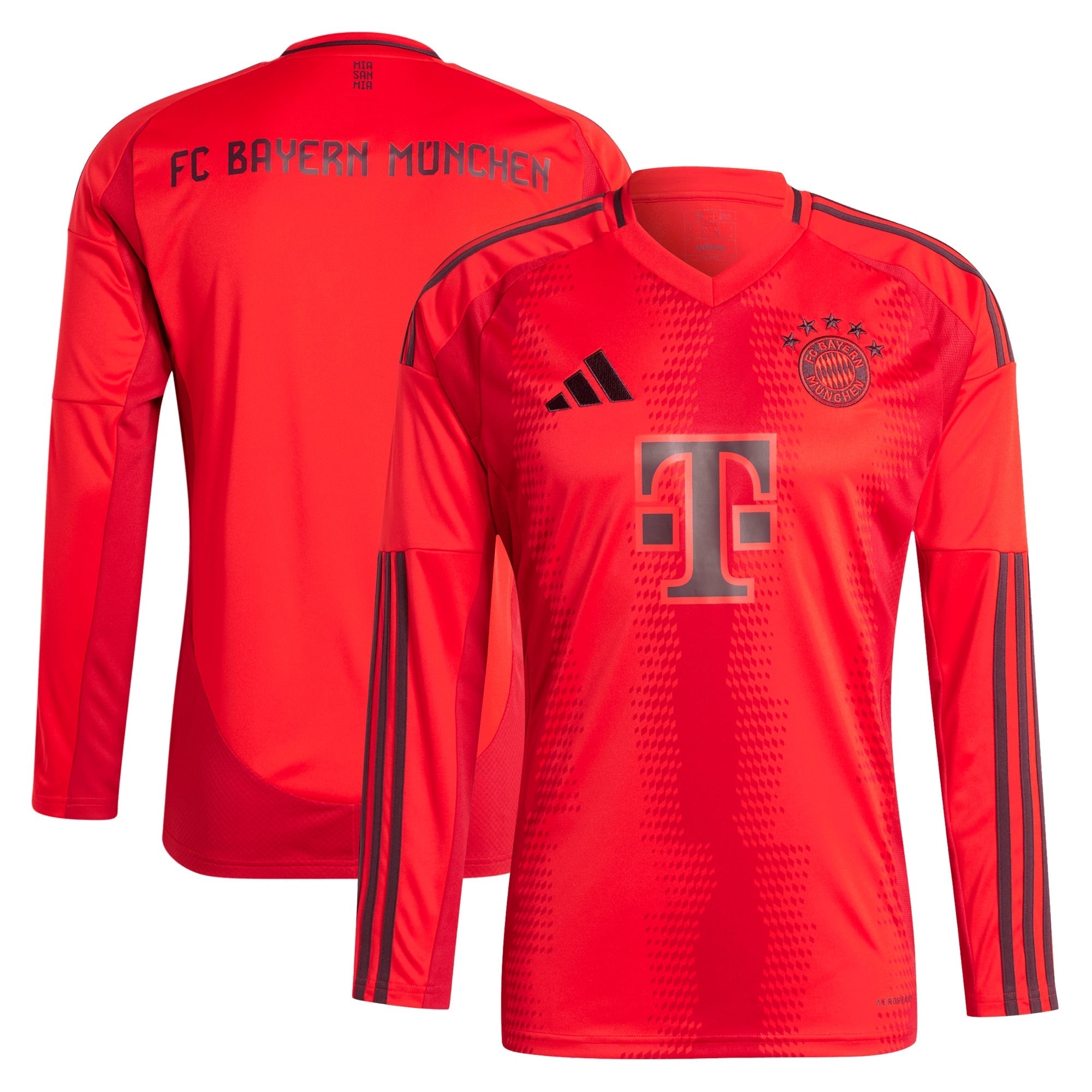 Bayern Munich adidas 2024/25 Home Long Sleeve Blank Authentic T-shirt - Red