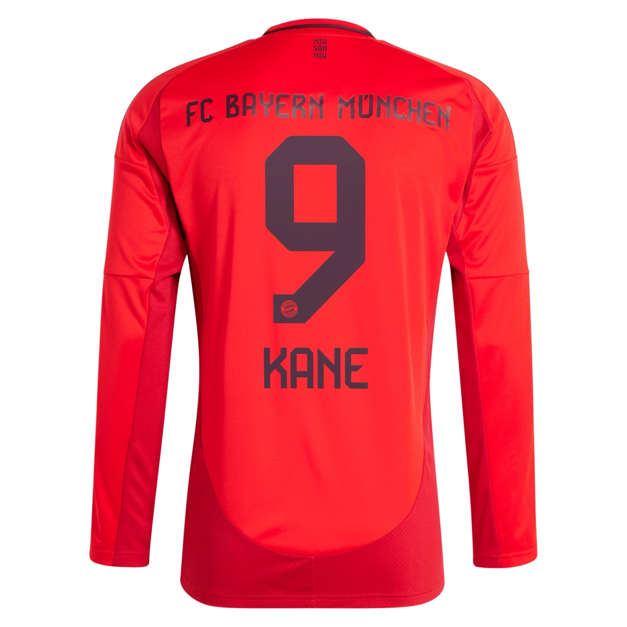 Selected slide 1 of 3Display slide 2 of 3Display slide 3 of 3 Harry Kane Bayern Munich adidas 2024/25 Home Long Sleeve Player Authentic T-shirt - Red